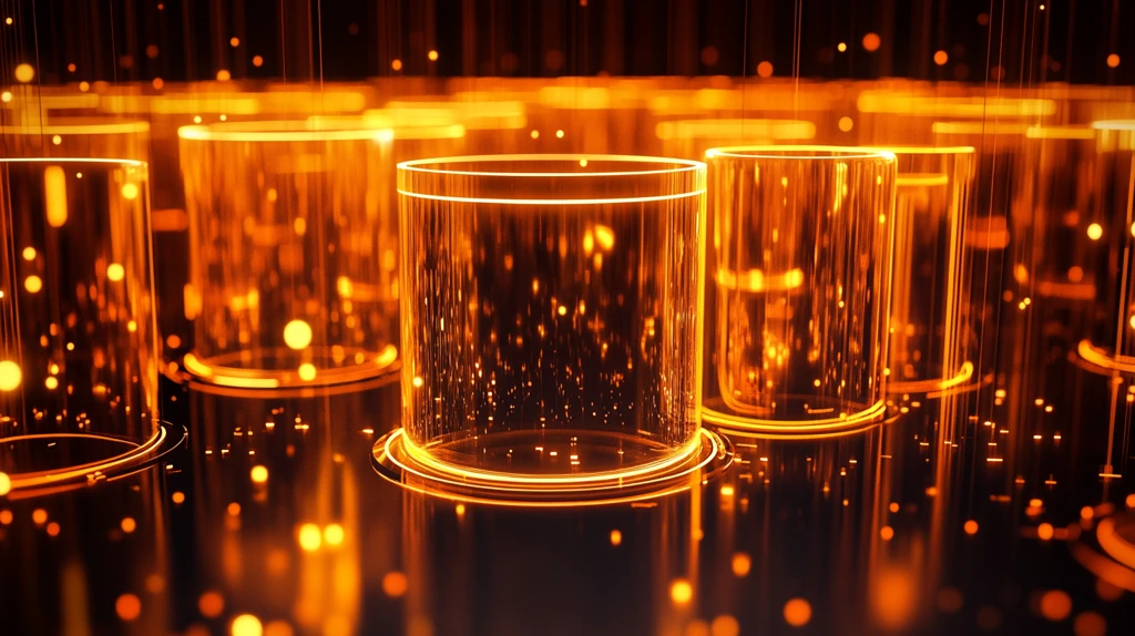 金色圆柱展示台