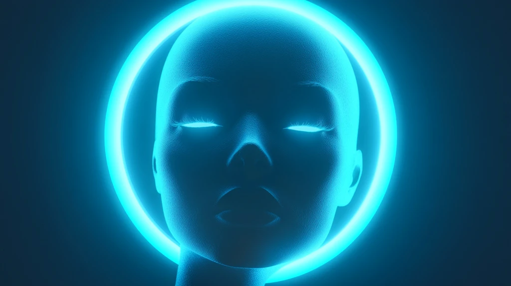 霓虹灯发光小女孩