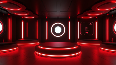 赛博朋克风格迎宾区