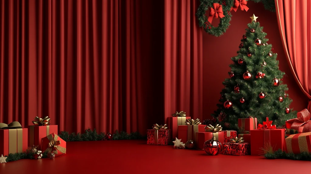 圣诞舞台背景