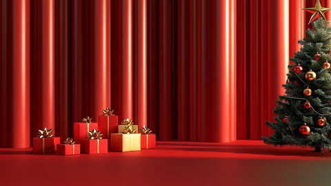 圣诞舞台背景