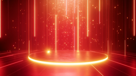 线体梦幻舞台酒红动感