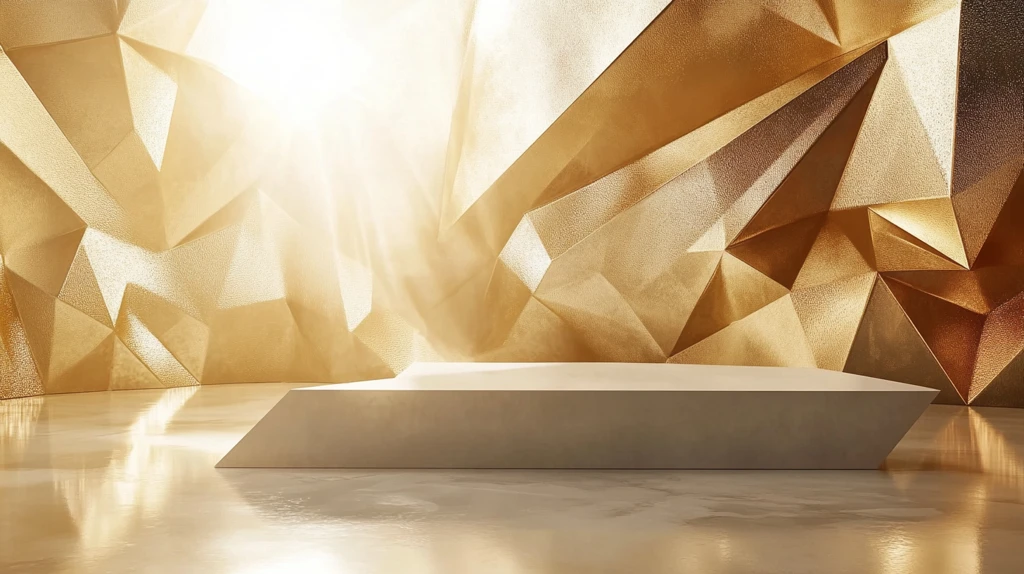 高清金色几何背景墙