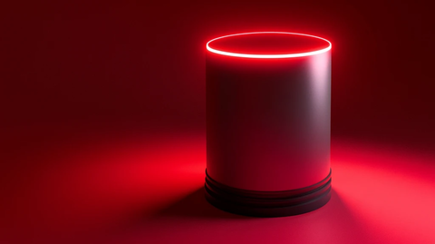 粉色圆柱体展示台