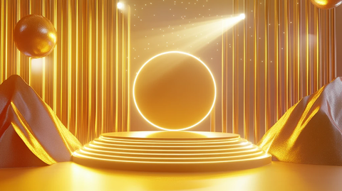 金色比赛舞台