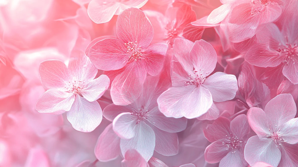 唯美粉色小花背景