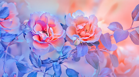 春日绚丽炫丽温柔玫瑰