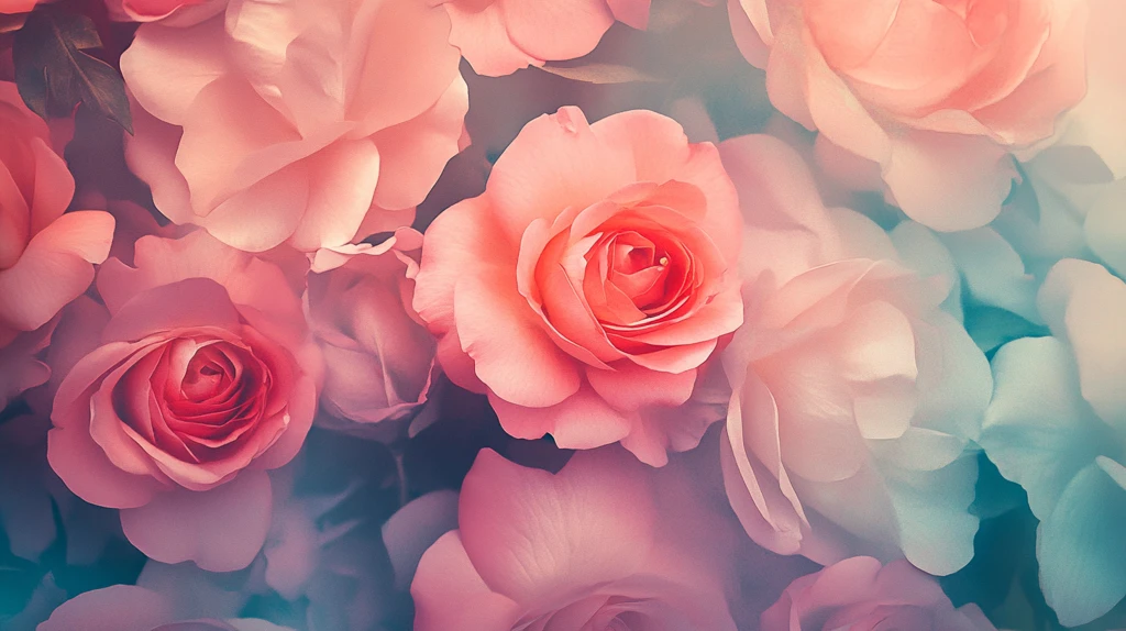 春日绚丽炫丽温柔玫瑰