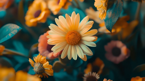 金光菊小雏菊唯美