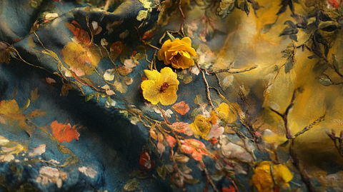 渲染晕染花布蜡染印刷