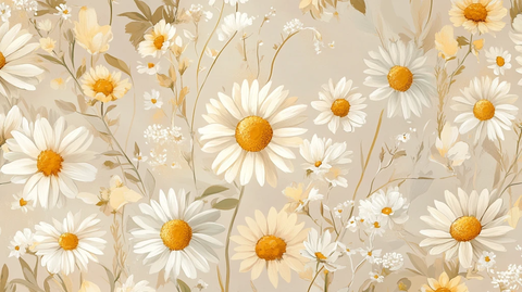 雏菊卉家纺图案花纹