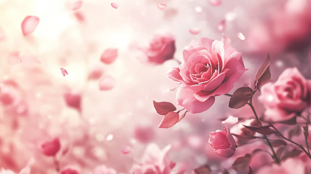 春日绚丽炫丽温柔玫瑰