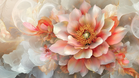 抽象花朵绚丽炫彩背景