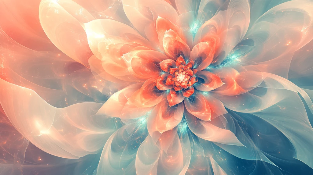 抽象花朵绚丽炫彩背景