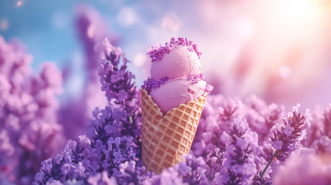 紫色冰激凌