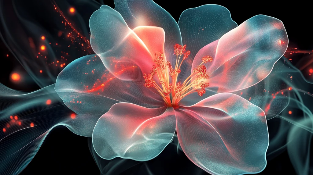 精美抽象特效花