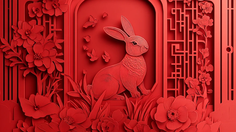 兔年剪纸风