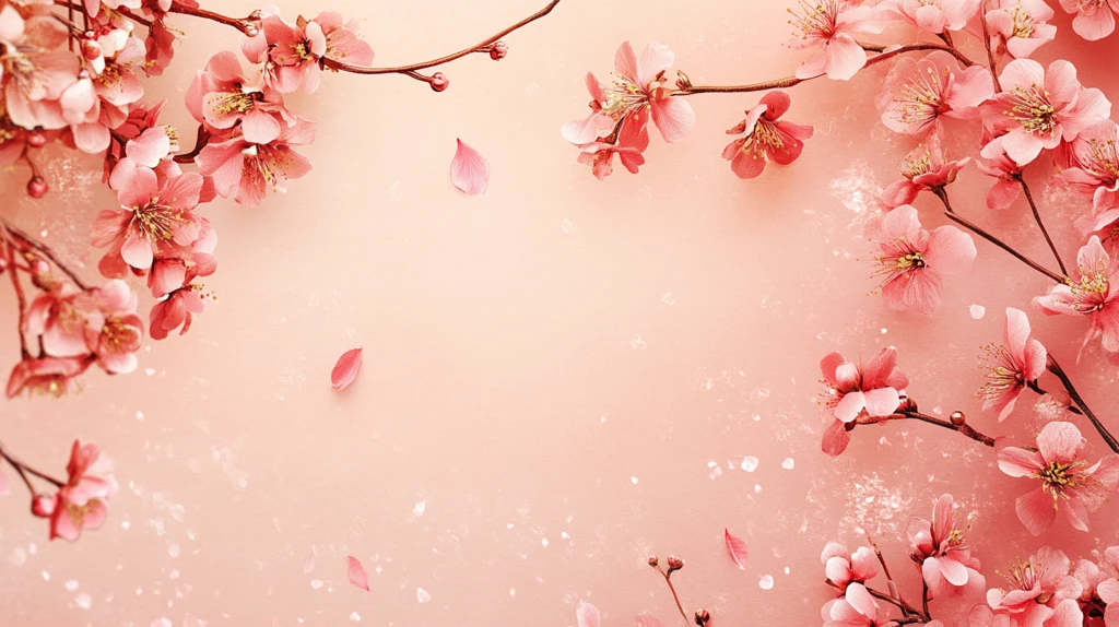 粉色桃花背景