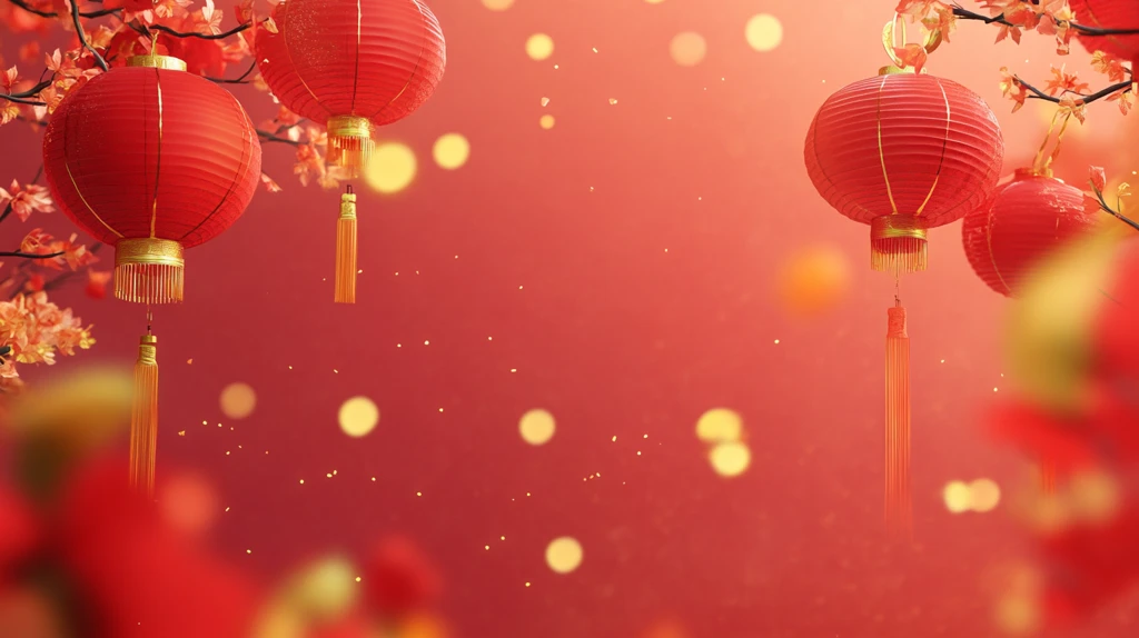 喜庆场景灯笼密布