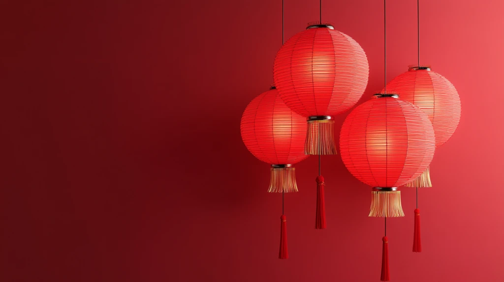 喜庆场景灯笼密布