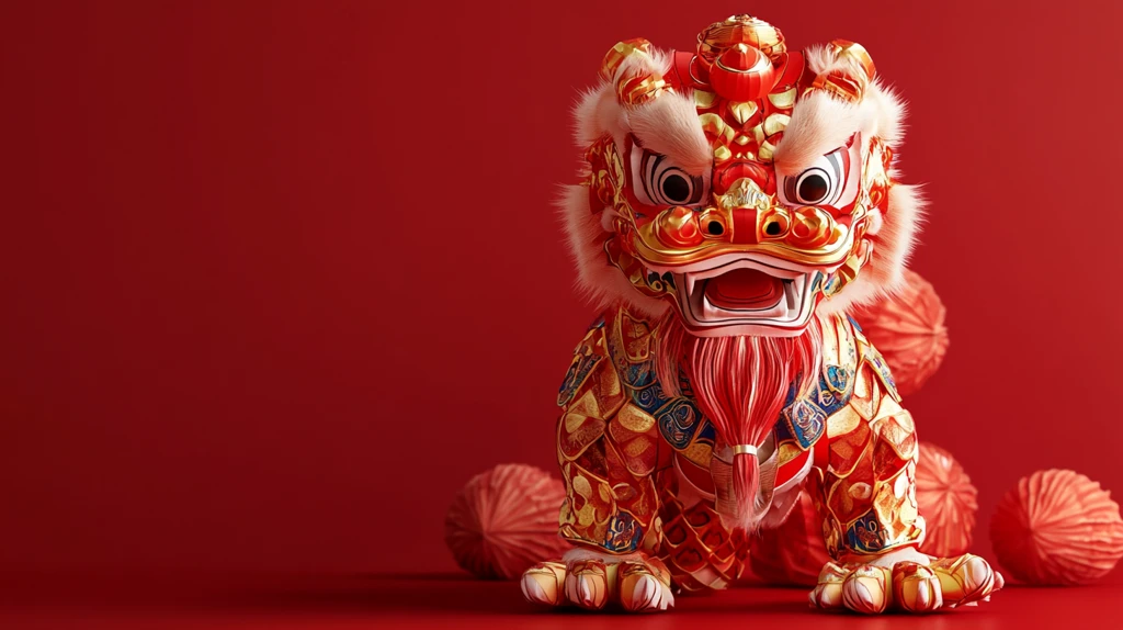 舞狮壁纸封面背景