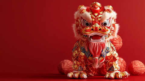 舞狮壁纸封面背景