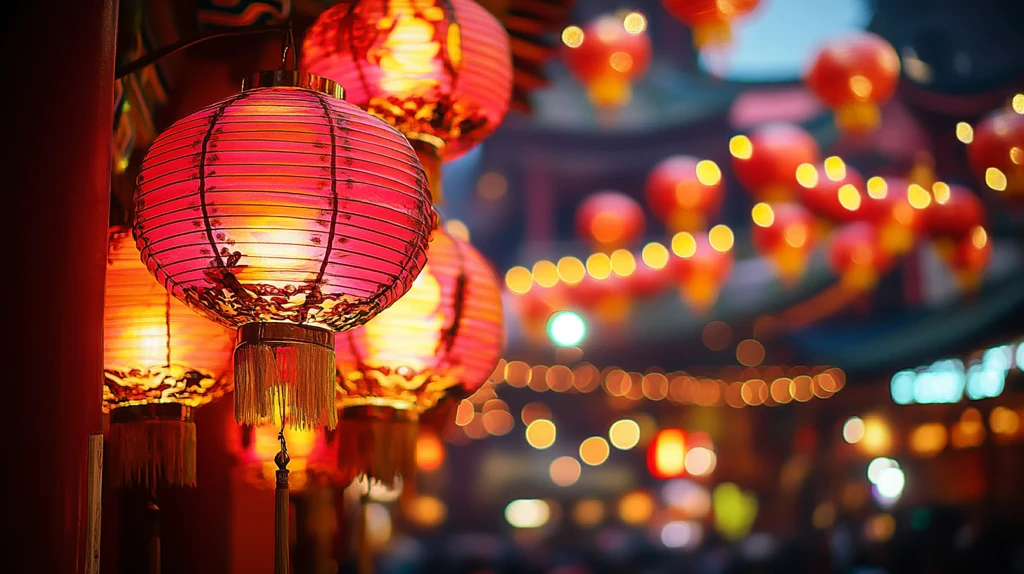 高清唯美节日灯笼