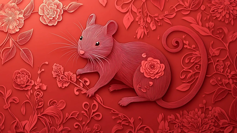 鼠剪纸艺术