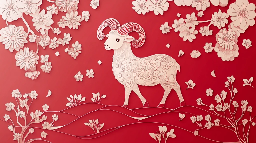 羊年剪纸贺新春