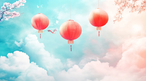 红灯笼春晚背景