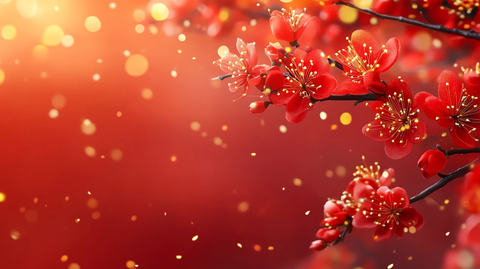 意境红梅花喜上眉梢