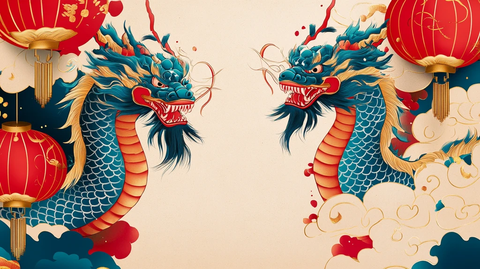 龙年新春灯会图案