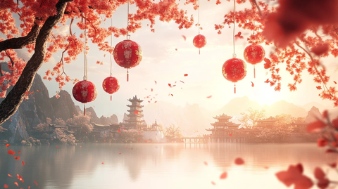 古风场景春暖花开