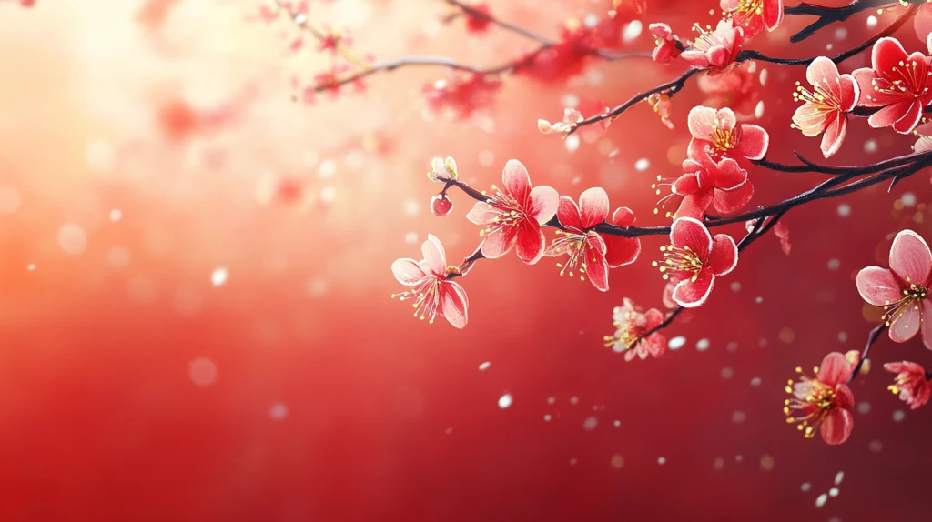 唯美梦幻梅花林