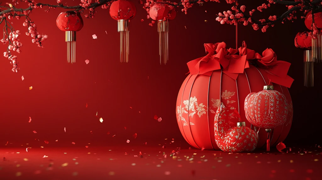 喜庆场景灯笼密布