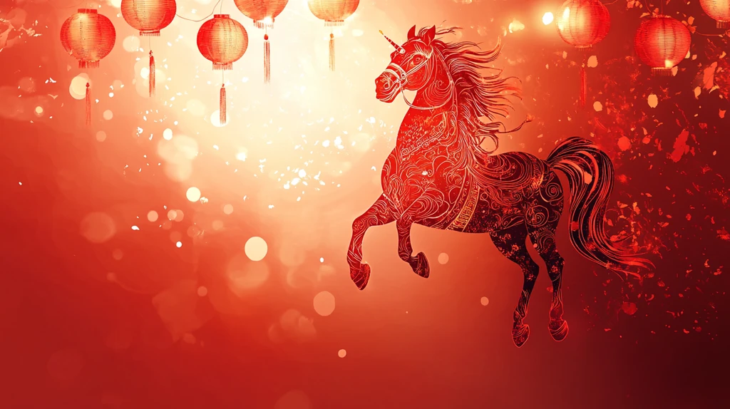 马年元宵背景