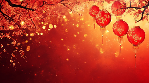 红灯笼春晚背景