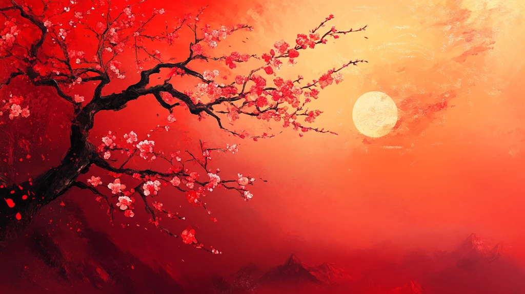 唯美梦幻梅花林