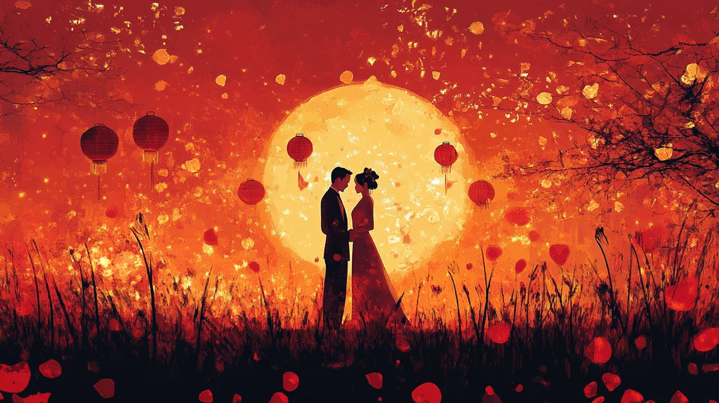 落日婚礼效果图