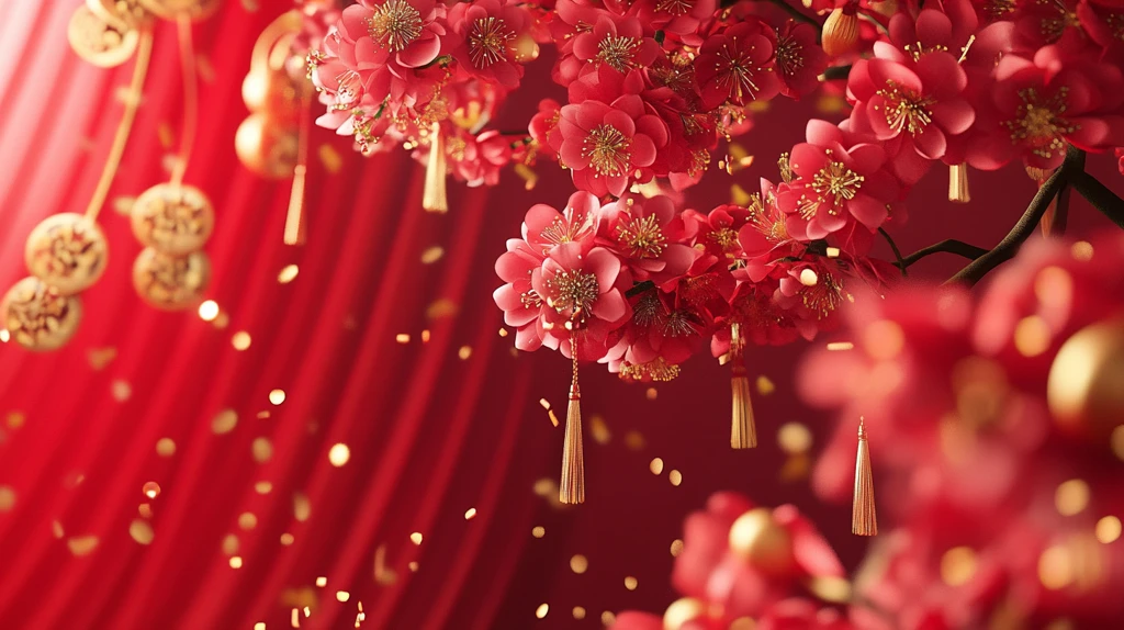 新年喜庆布置效果