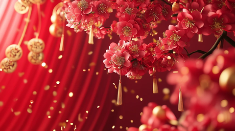 新年喜庆布置效果