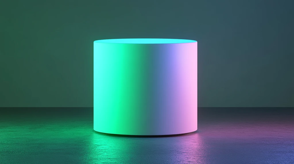 粉色圆柱体展示台