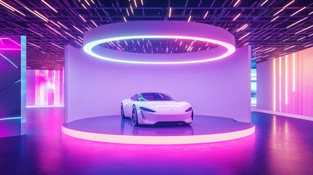 赛博朋克风格迎宾区