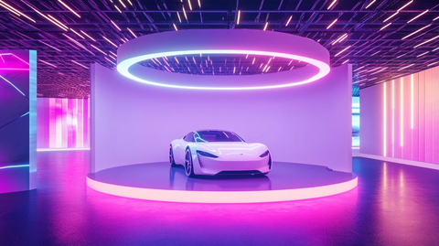 赛博朋克风格迎宾区