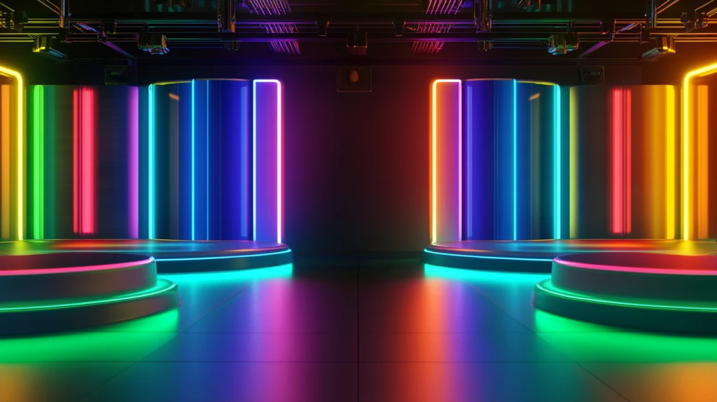 霓虹灯场景造型