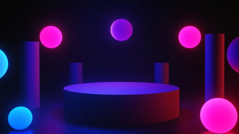 炫彩渐变展台背景