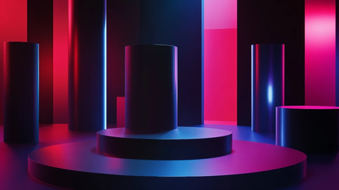 炫彩渐变展台背景