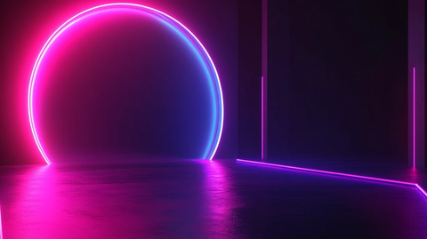 霓虹灯场景造型