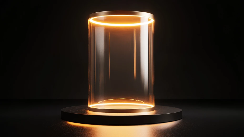 金色圆柱展示台