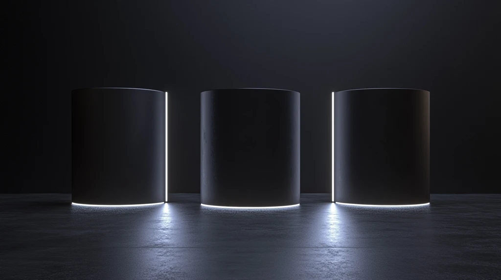 圆柱体静物展台